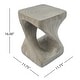 preview thumbnail 23 of 73, Christopher Knight Home - Aurelian Quenby MGO Lightweight Concrete Twist End Table with Wood-Grain Texture