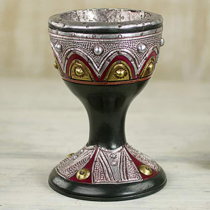 Novica Handmade Royal Goblet Decorative Wood Goblet