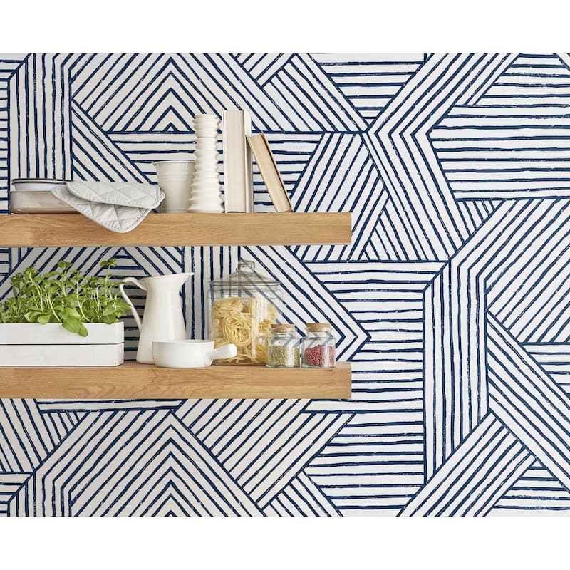 Stacy Garcia Home Etched Geometric Peel and Stick Wallpaper