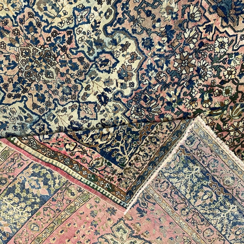 HERAT ORIENTAL Antique 1890s Farahan Wool Rug - 9' x 12'