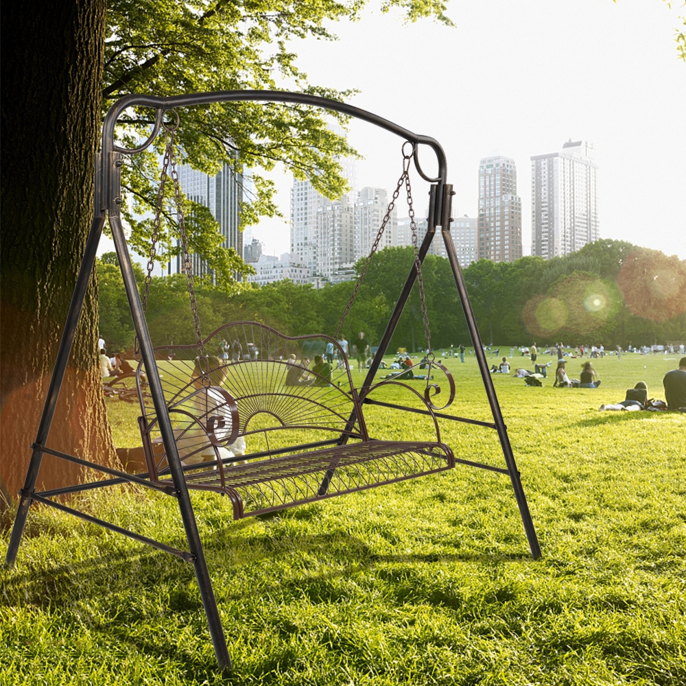 Garden double swing chair hot sale