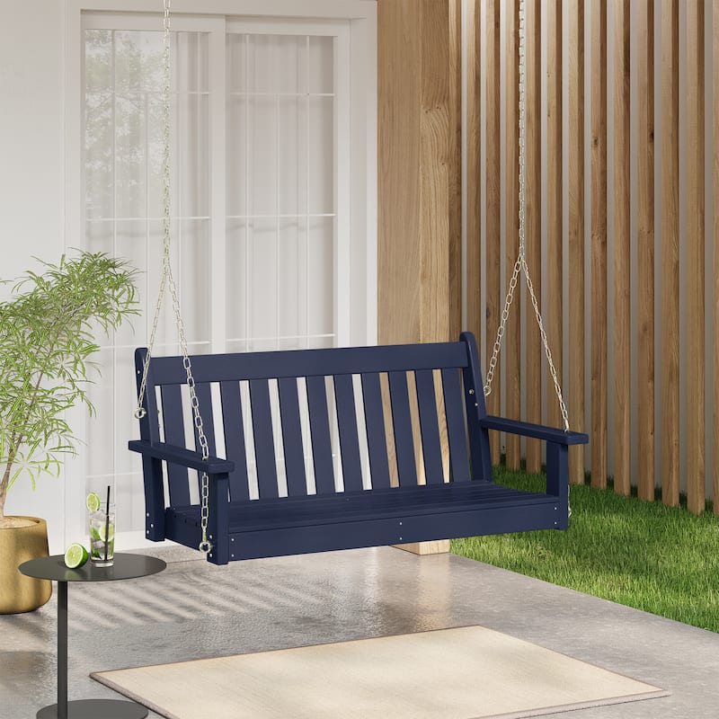 Laguna Outdoor Patio 51 Inch Traditional Hanging Porch Swing