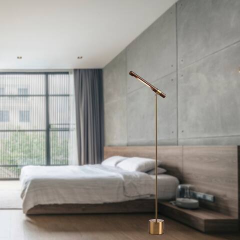 Vesna 17 Inch Brass Finish Vintage Floor Lamp