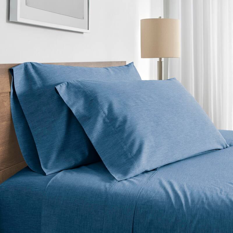 Modern Living Solid Bed Sheet Set or Pillow Cases