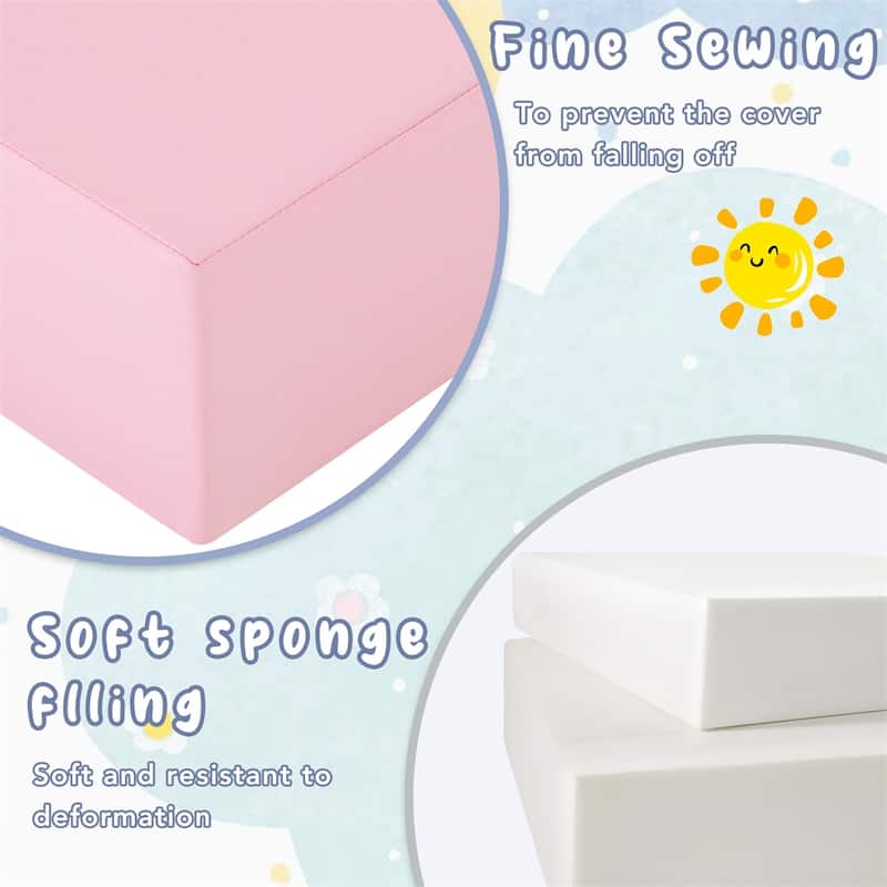 6 Piece Soft Climb and Crawl Foam Playset for Kids