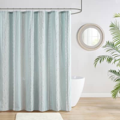 INK+IVY Kara Cotton Jacquard 72x72" Shower Curtain