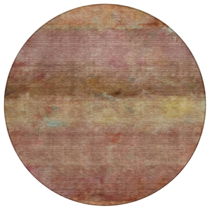 Machine Washable Indoor/ Outdoor Contemporary Ombre Chantille Rug