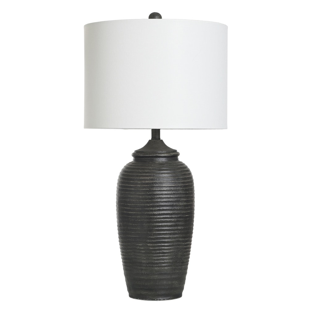 Charlotte Polyresin Table Lamp - Linen Shade