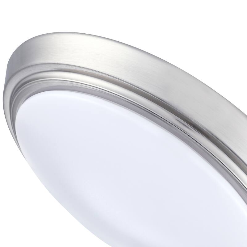 2Pack-23W LED Dimmable Round Globe Flush Mount Ceiling Light - 23W-2PCS 12.99"x12.99"x2.36"