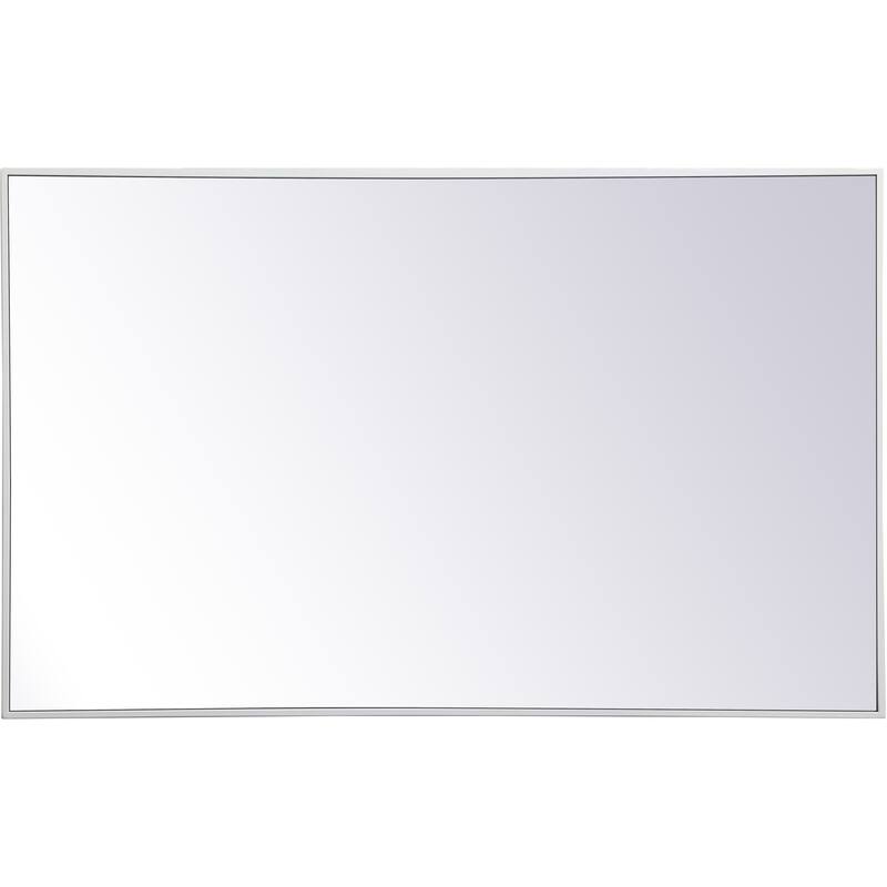 Elegant Lighting Eternity 30" x 48" Rectangular Beveled Metal Framed