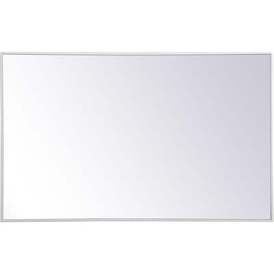 Elegant Lighting Eternity 30" x 48" Rectangular Beveled Metal Framed