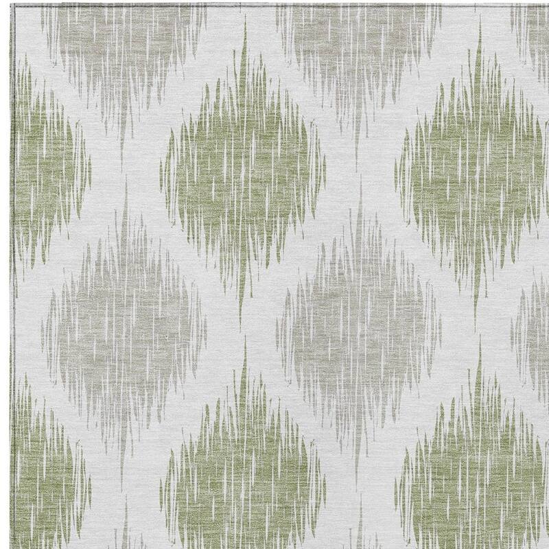 HomeRoots Ikat Transitional Rectangle Outdoor Rug