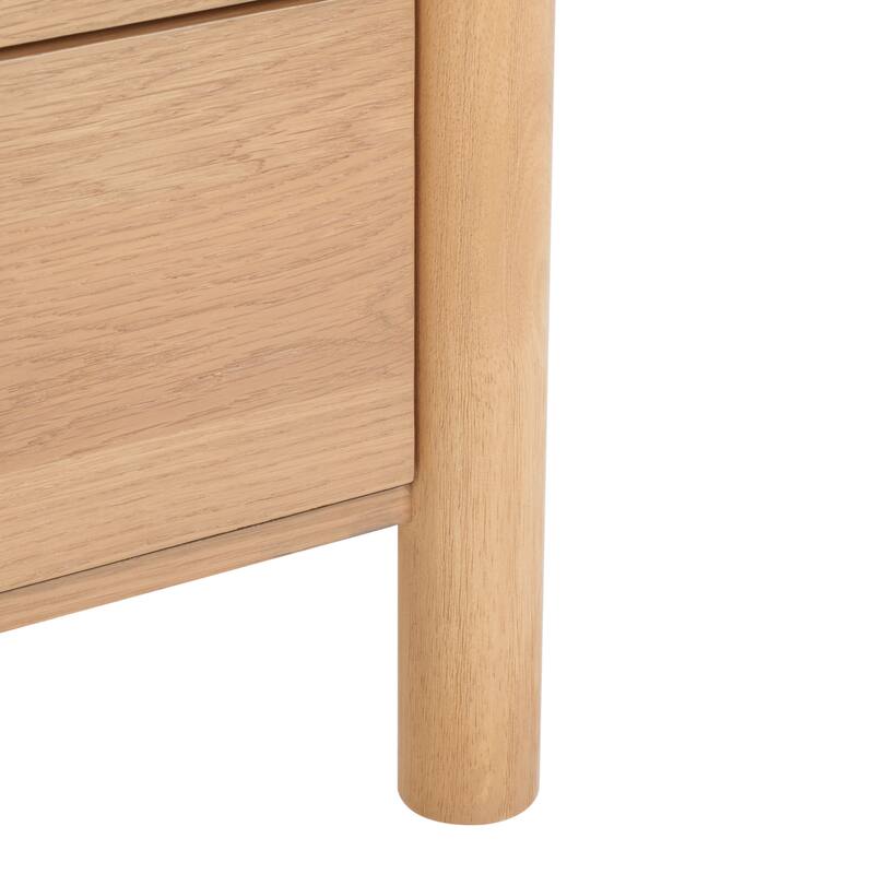 SAFAVIEH Couture Heidegunde 2-Drawer Nightstand Bedside Accent Table (Fully Assembled)