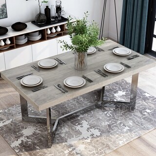 Furniture Of America Lemm Contemporary Chrome Rectangular Dining Table On Sale Overstock 30978262