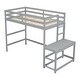 preview thumbnail 8 of 9, Twin High Loft Bed with Ladder landing Platform, Ladders, Guardrails