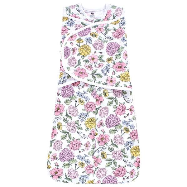 slide 1 of 1, Hudson Baby Infant Girl Convertible Swaddle Sleep Sack, Vintage Blossom