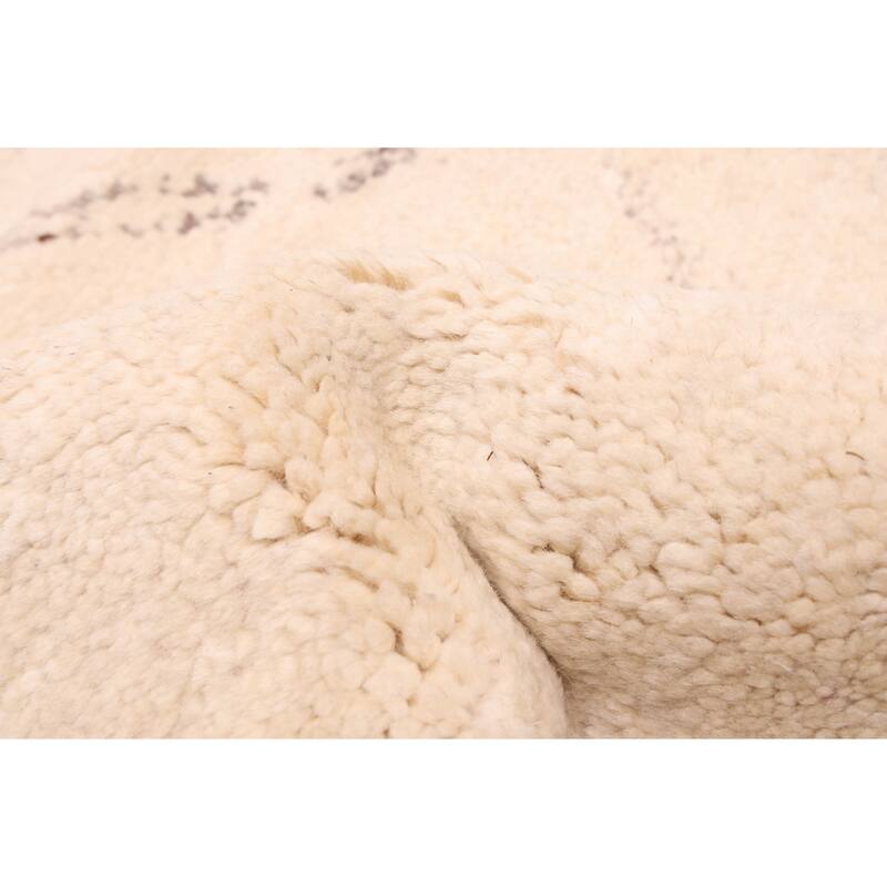 ECARPETGALLERY Hand-knotted Looma Cream Wool Rug - 8'3 x 9'9