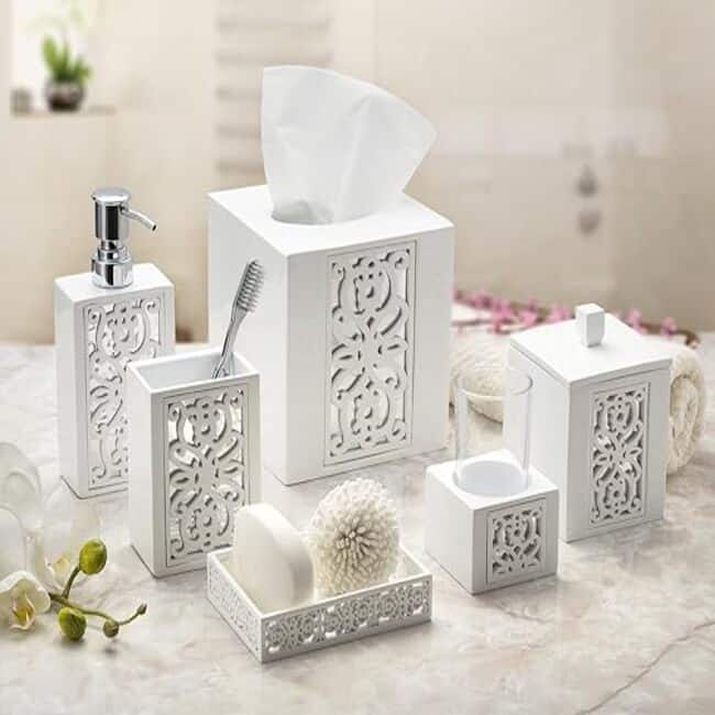 Creative Scents Mirror Janette White Hand Soap Dispenser