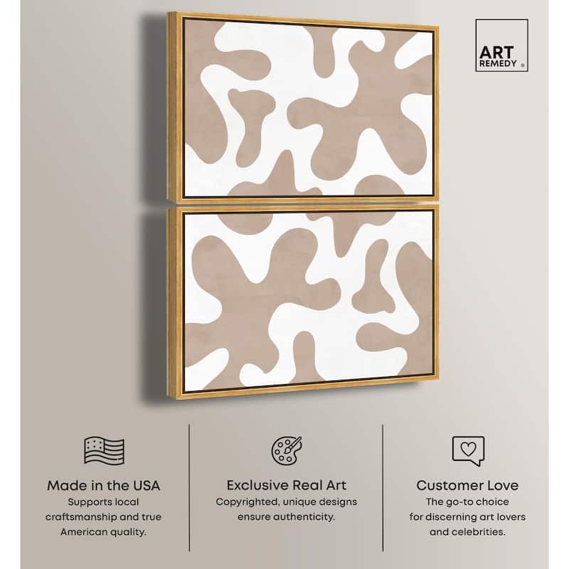 Simple Golden Butterfly Canvas by Art Remedy