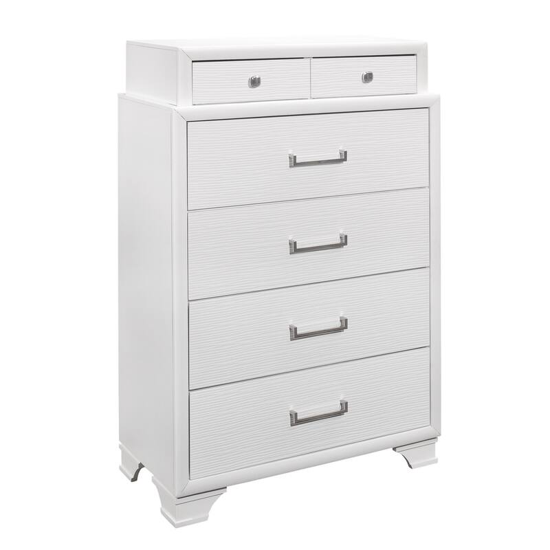 Chest with 6 Drawers - White