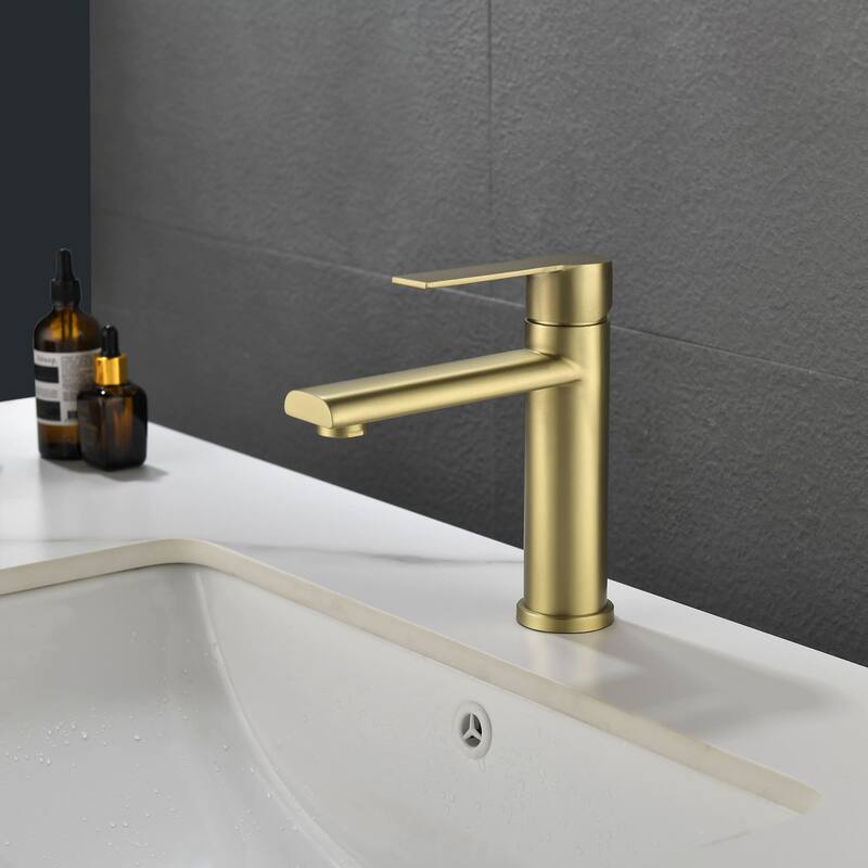 Single Handle Bathroom Sink Faucet One Hole Bathroom Faucets Modern Basin Vanity Taps Without Drain