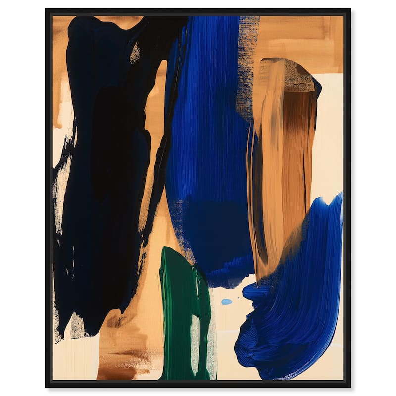 Ochre Odyssey Canvas by Art Remedy - 30" x 36" - Black