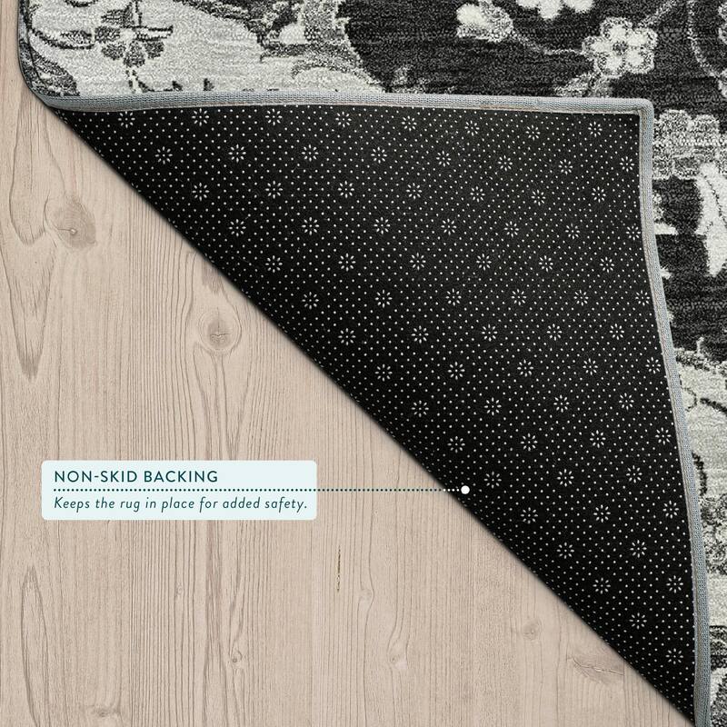 Machine Washable Indoor/ Outdoor Global Eckley Chantille Rug