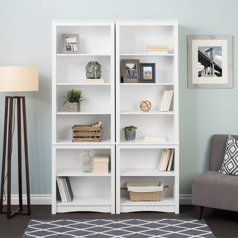 Prepac Tall 6-Shelf Bookcase - 26.25" W x 80" H x 14.5" D