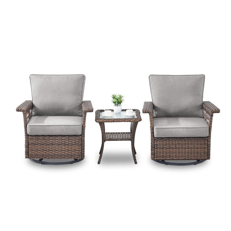 Outdoor Glider Chair with Soft Cushion