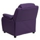 preview thumbnail 6 of 106, Deluxe Padded Contemporary Kids Recliner with Storage Arms