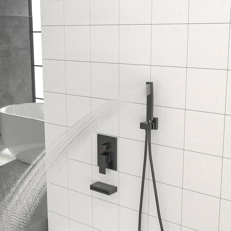 Topcraft 12-inch Ceiling Mount Square Shower System with Rough-in Valve - 12*12