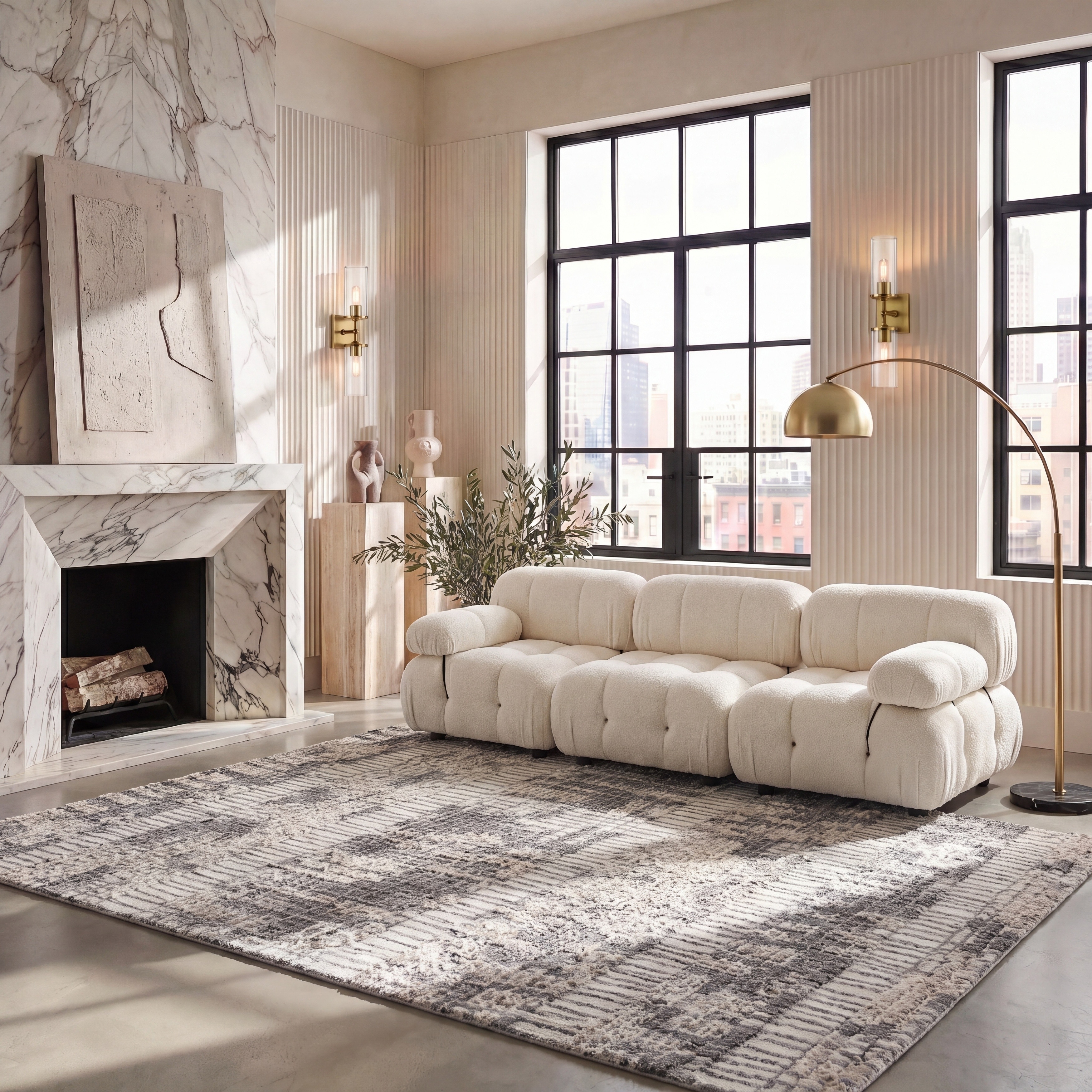 SAFAVIEH Handmade Abstract Martie Contemporary Wool Rug