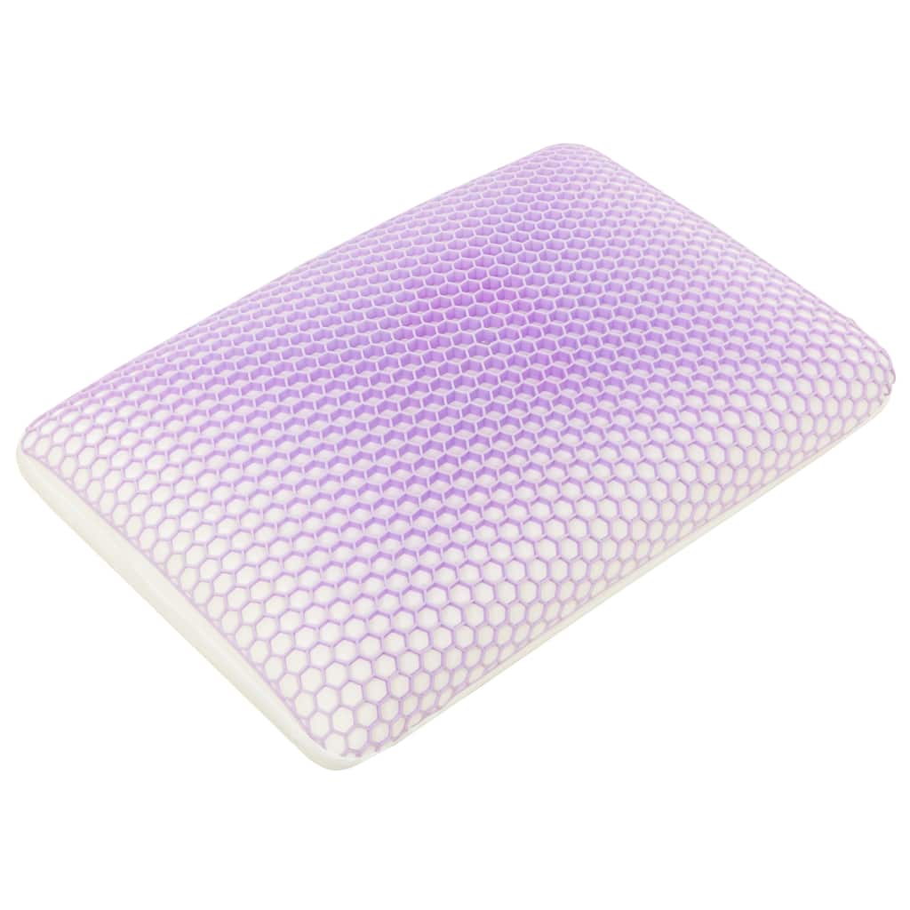 Renew Cooling Memory Foam Pillow with Purple TPE Honeycomb Cover