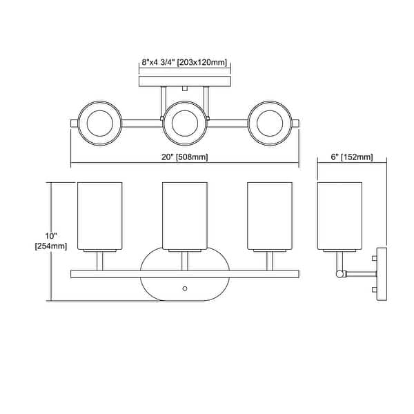 Pemlico 3-Light Vanity Lamp in Satin Nickel with White Glass