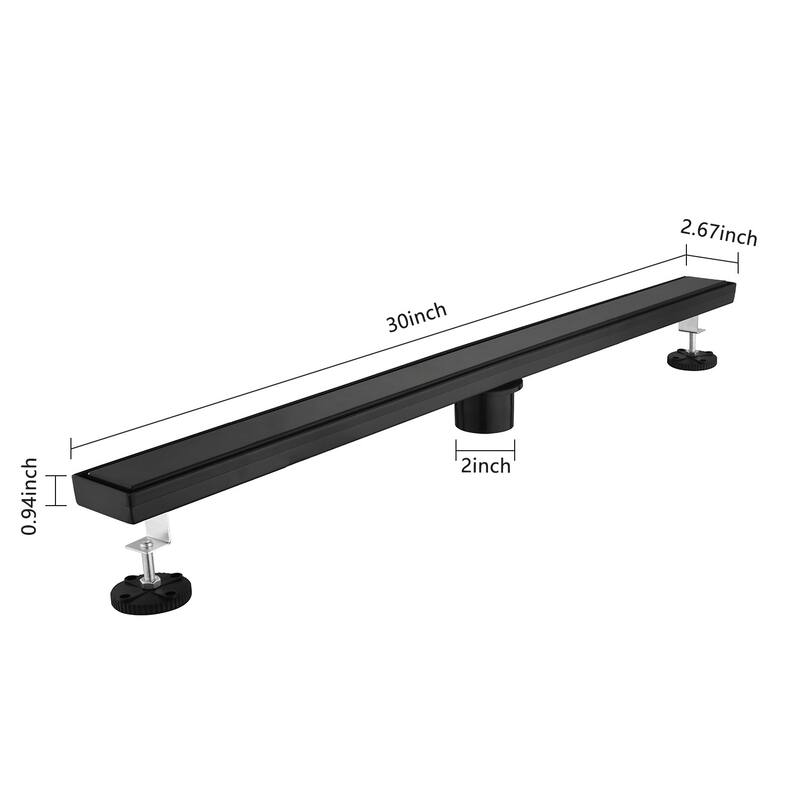 Topcraft 12-inch Stainless Steel Linear Floor Drain