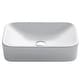 preview thumbnail 11 of 33, Kraus Elavo 19 inch Rectangle Porcelain Ceramic Vessel Bathroom Sink White