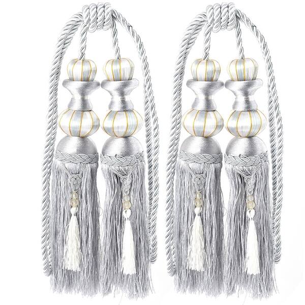 Shop Unique Bargainsnylon Weaving Ball Decor Window Tiebacks Rope