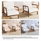 preview thumbnail 133 of 144, 25" W Mid Century Upholstered Wood Accent Chair with Pillow set of 2