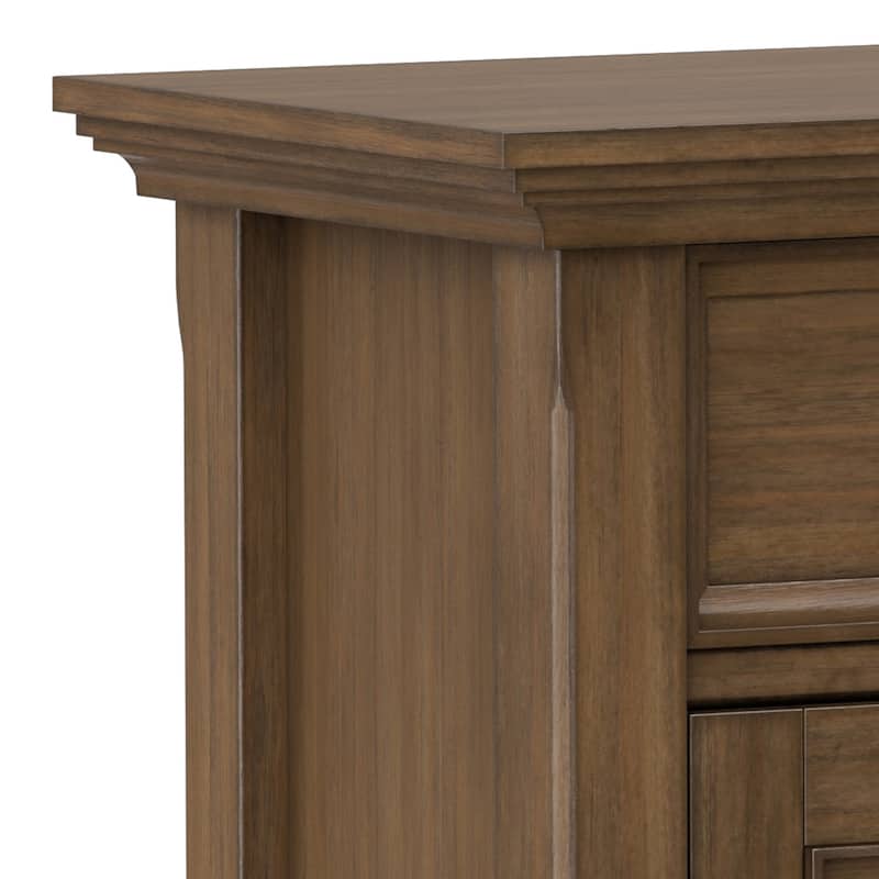 WYNDENHALL Halifax SOLID WOOD 36" Wide Transitional Entryway Storage Cabinet - 12"D x 36" W x 36"H