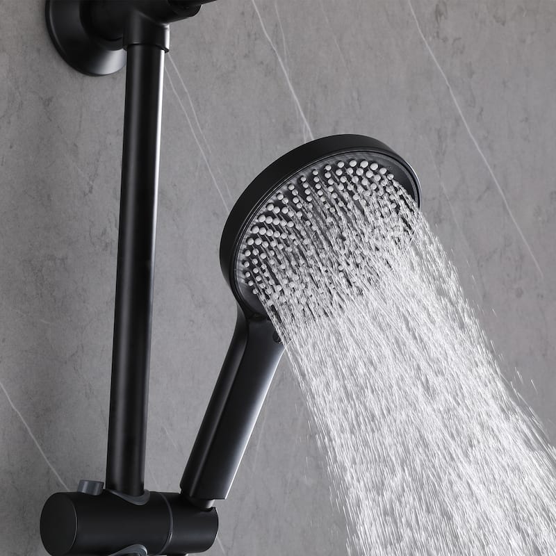 Wall-mounted complete shower system with soap dish (not including the rough-in valve)