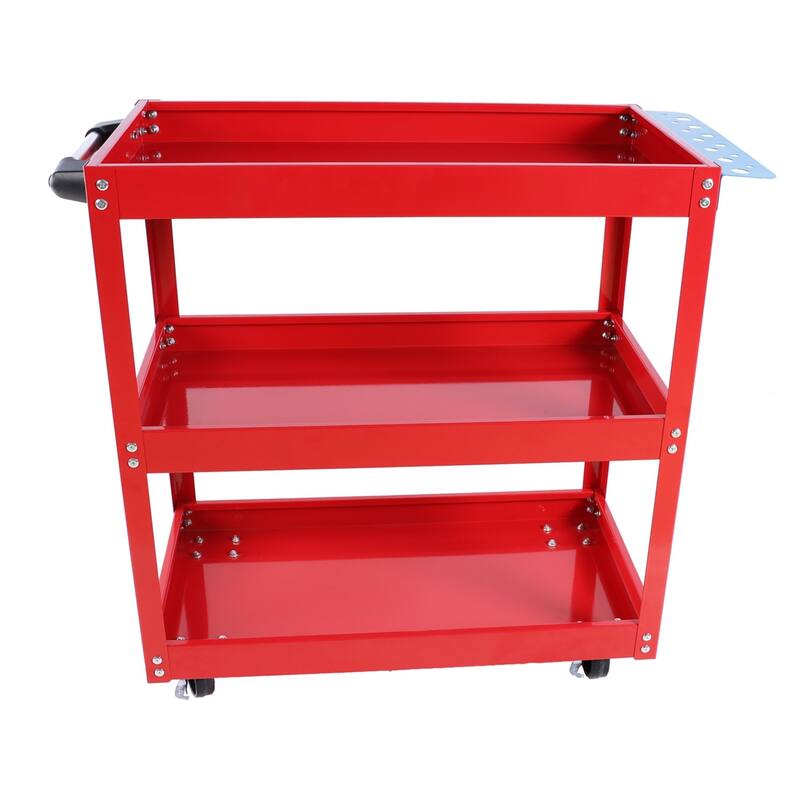 3-Tier Rolling Tool Cart for Garage and Workshop Use