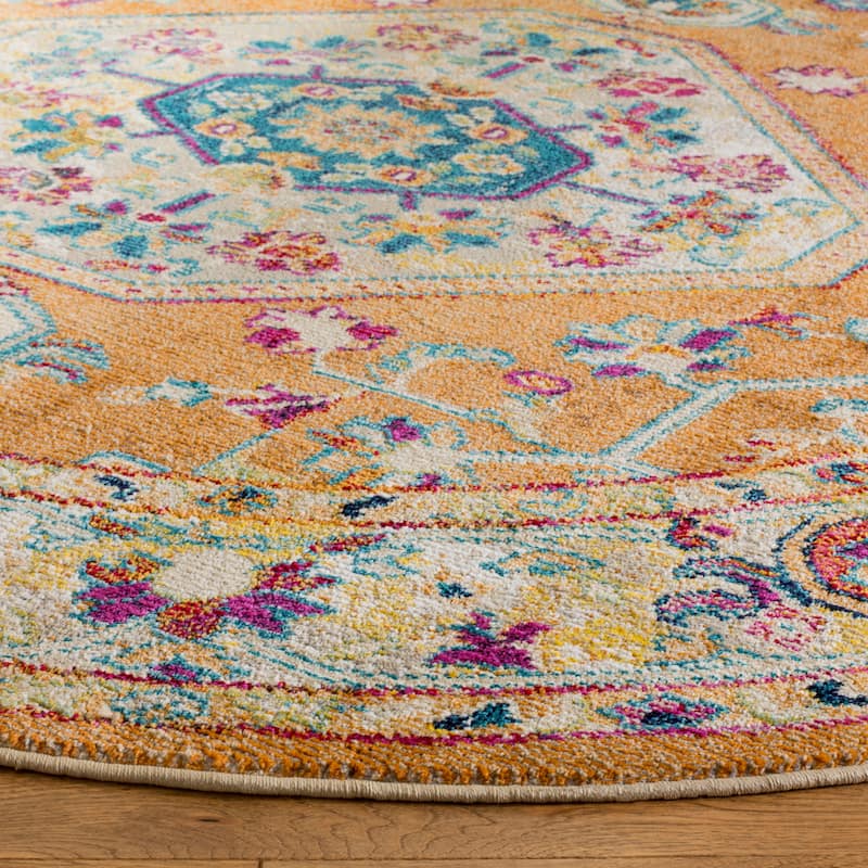 SAFAVIEH Savannah Basmah Boho Oriental Polyester Medallion Rug