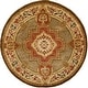 preview thumbnail 2 of 2, SAFAVIEH Handmade Royalty Tufted Rosemonde Traditional Oriental Wool Rug 6' Round - Green/Ivory - Round