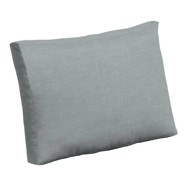 ARDEN Outdoor Cushion Pillow Back, 24 x 18 - Stone Grey Leala