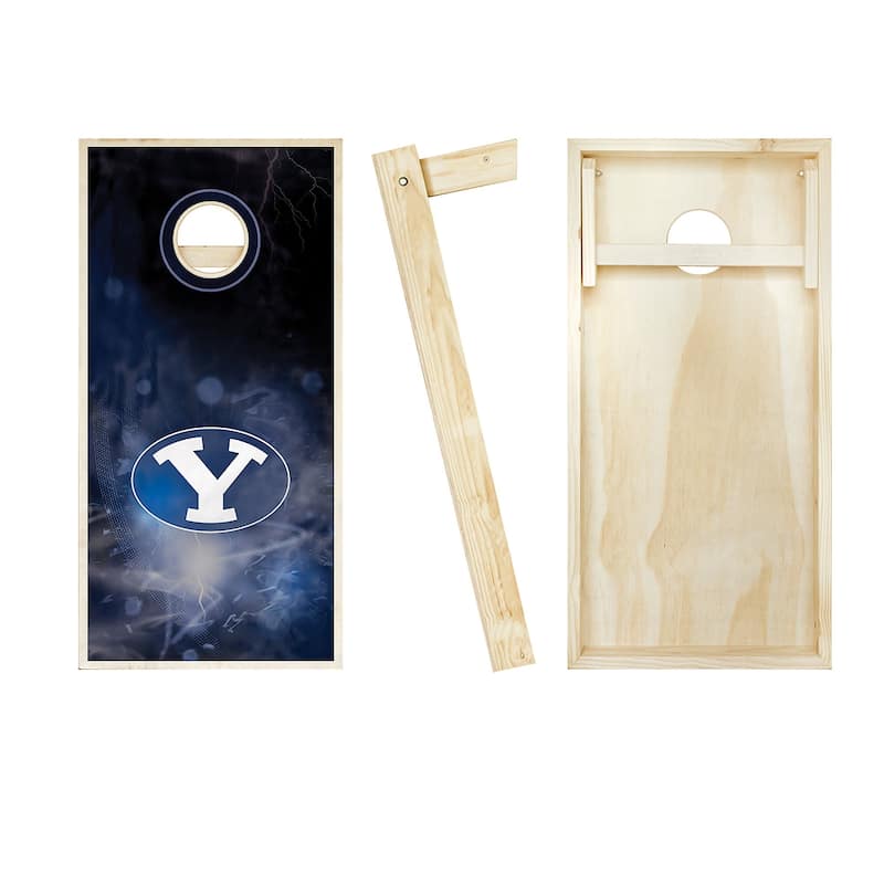 BYU Cougars Smoke NCAA Team Cornhole Boards