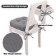 preview thumbnail 20 of 45, Indoor 3.7'' Dining Chair Pad Cushion (Set of 4)