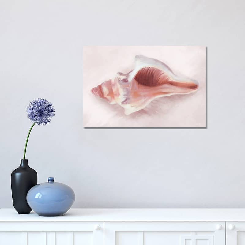 iCanvas "Conch Shell Blush II" by House Fenway Canvas Print - 12x18x1.5