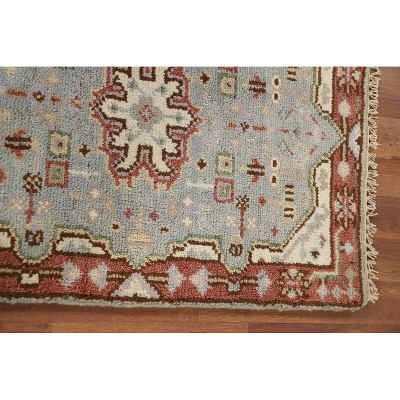 Traditional Blue Kazak Accent Rug Handmade Wool Carpet - 2'0" x 3'0"