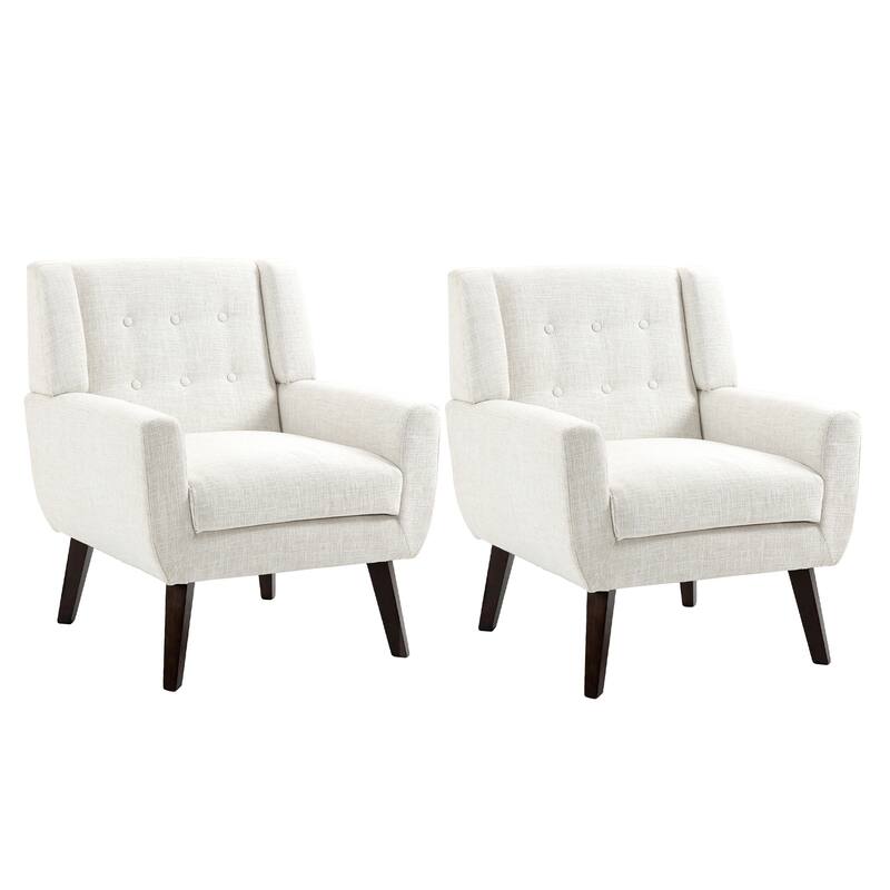 3-Piece Mid-Century Modern Living Room Set with Loveseat and 2 Chairs