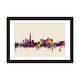 preview thumbnail 1 of 18, iCanvas "Dubai, UAE On Beige" by Michael Tompsett Black - 24x32x1